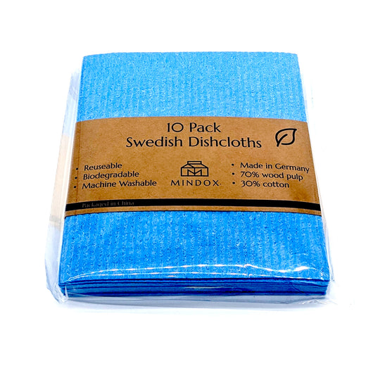 Swedish Dishcloths - Set of 10, Blue