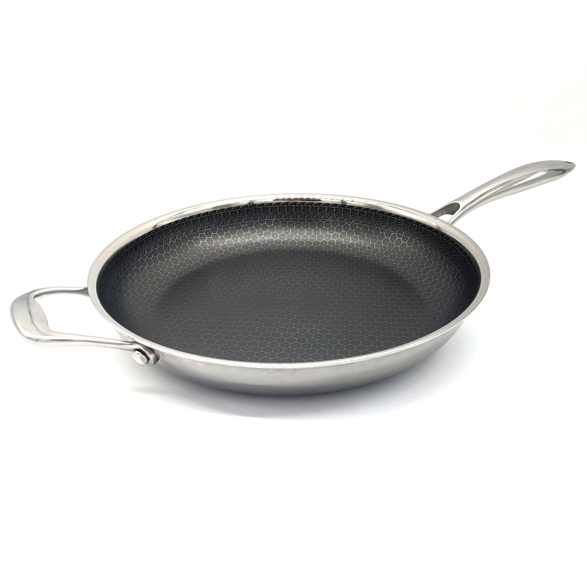 NEW 12 HexClad Hybrid Pan with Lid - household items - by owner