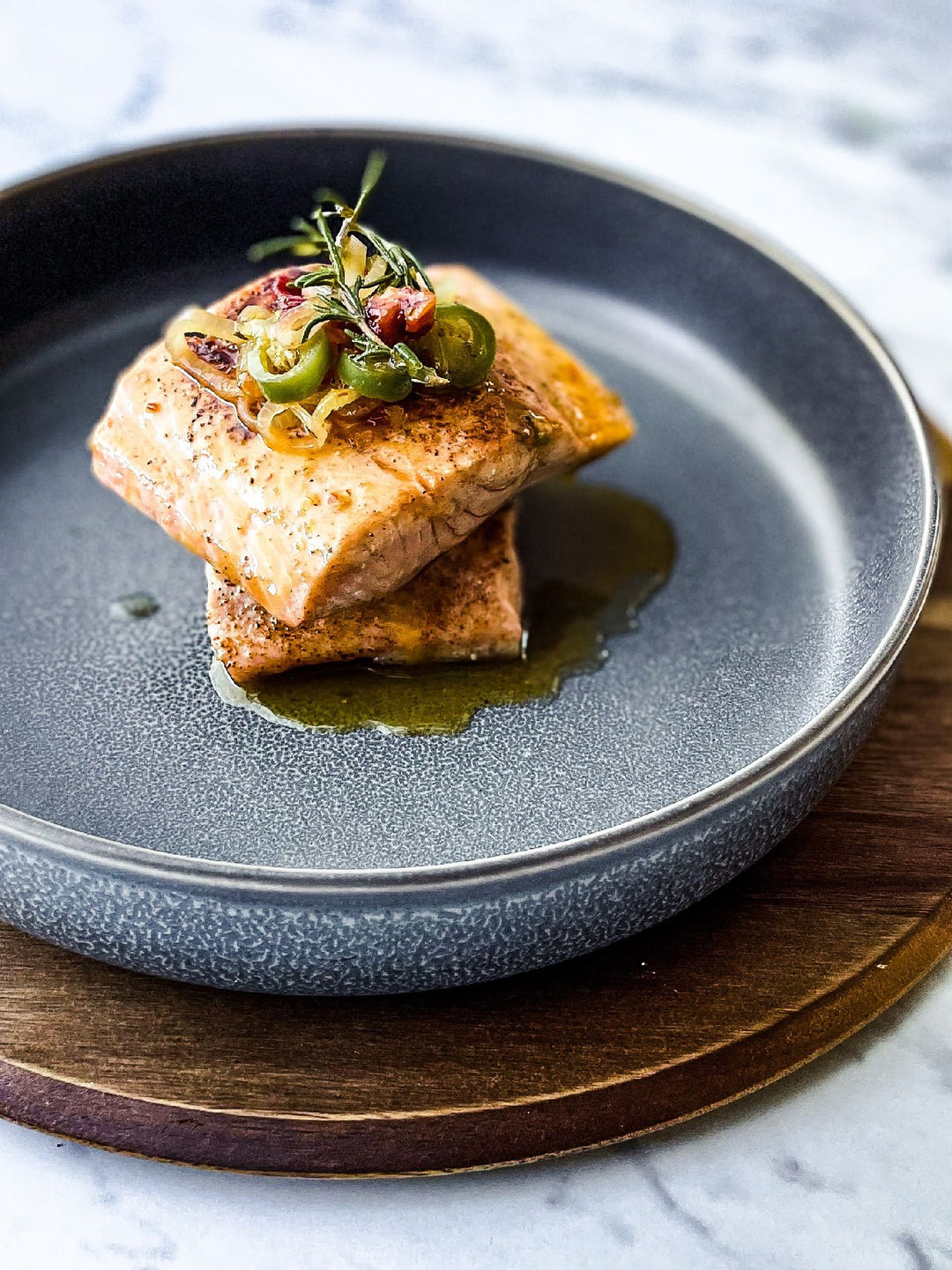 Spicy Brown Butter Salmon