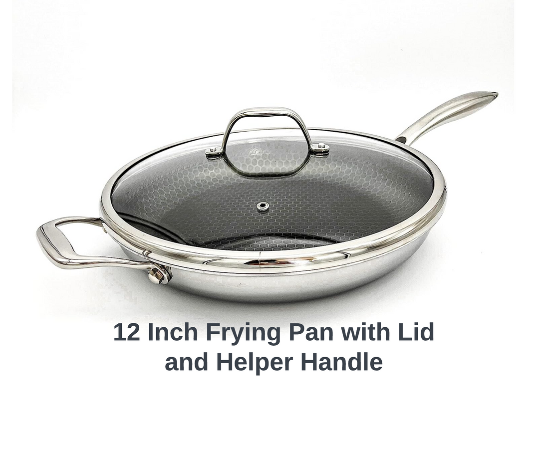 HexClad 12 Inch Hybrid Stainless Steel Frying Pan Denmark