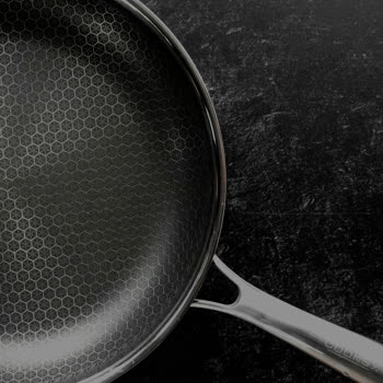 Cooksy 9 inch Stainless Honeycomb Hybrid Fry Pan