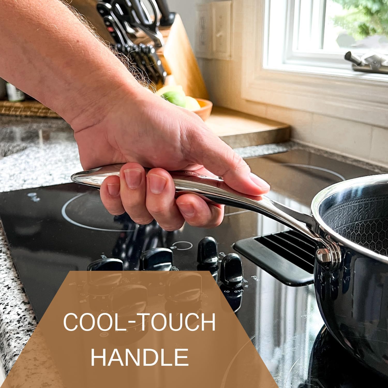 6 Piece Hexagon Surface Hybrid Stainless Steel Set – Cooksy