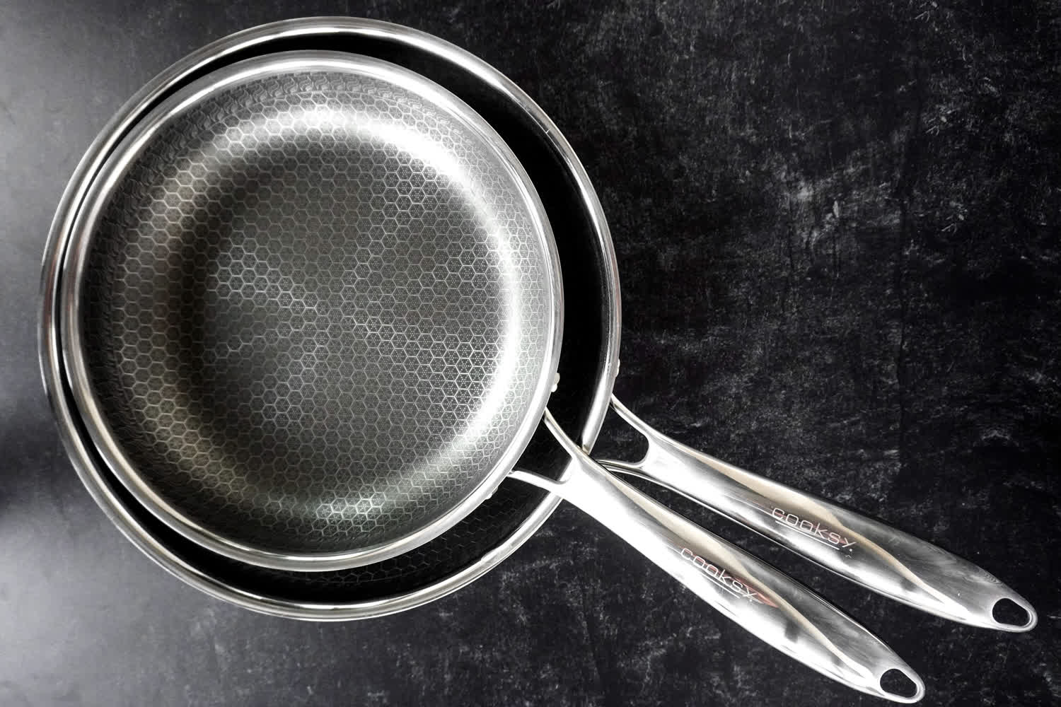 Hexagon Hybrid Stainless Steel Pans – Cooksy