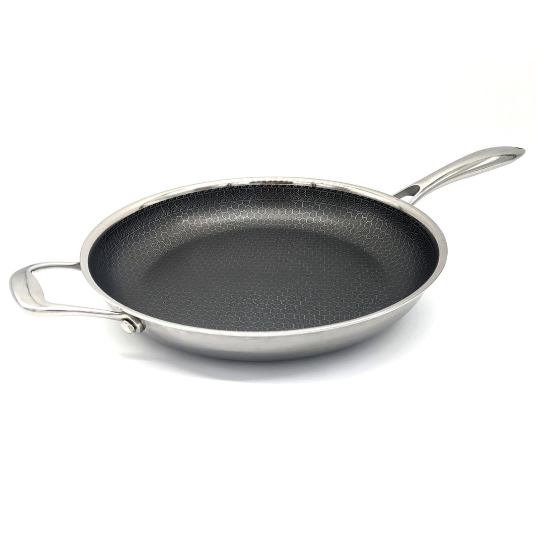 Frying Pan Nonstick Skillet Cookware: Skillet 12-inch Nonstick with Lid  Stainless - Non Stick Cooking Frying Pan Induction Compatible - Handle Cool